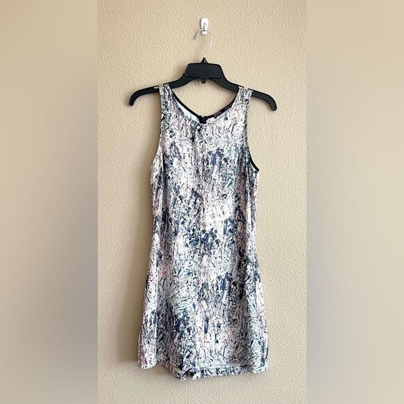 Zara Basic Diamond Print Romper w/ Pockets - Picture 1 of 9